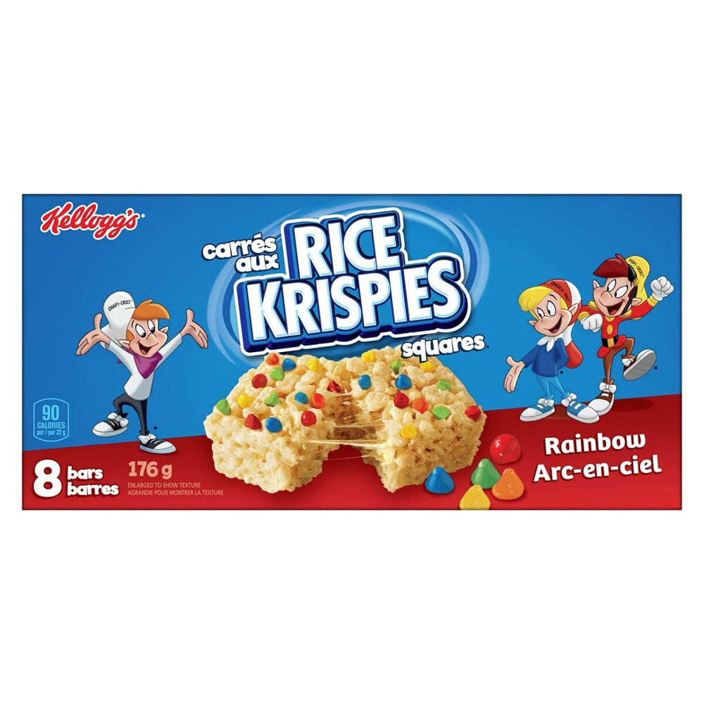 Kellogg's Rice Krispies Squares Rainbow Arc-En-Ciel 176g