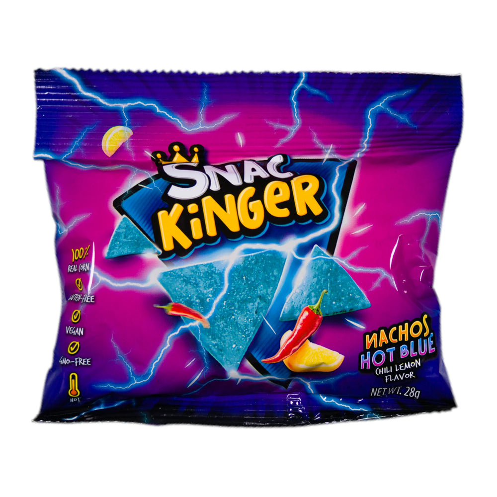 Snac Kinger Natchos Hot Blue Chili Lemon 28g
