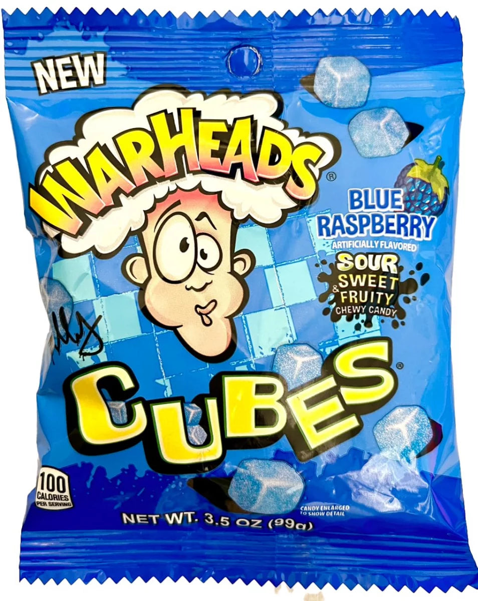 Warheads Cubes Blue Raspberry 99g